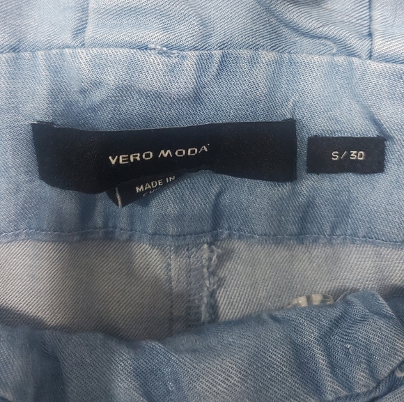 Blue Vero Moda high waisted Pants size S - Picture 2 of 2